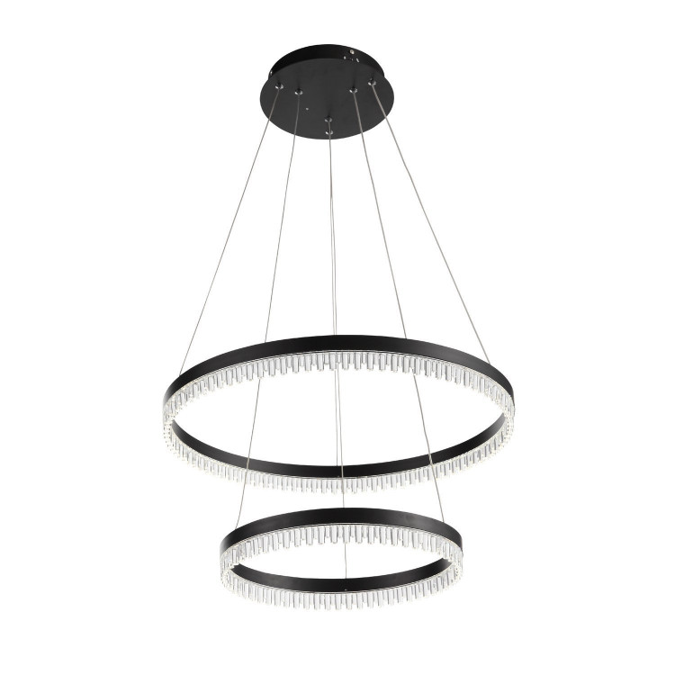 SL1603.403.02 Светильник подвесной ST-Luce Черный/Прозрачный LED 2*30W 4100K