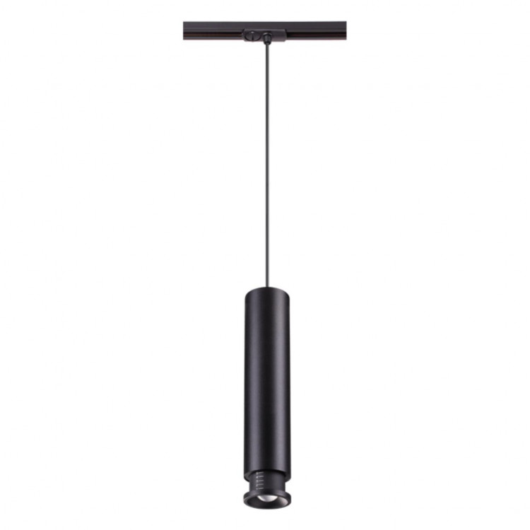 357977 PORT NT19 080 черный Светильник трековый однофазный трехжильный IP20 LED 3000К 12W 220V EDDY