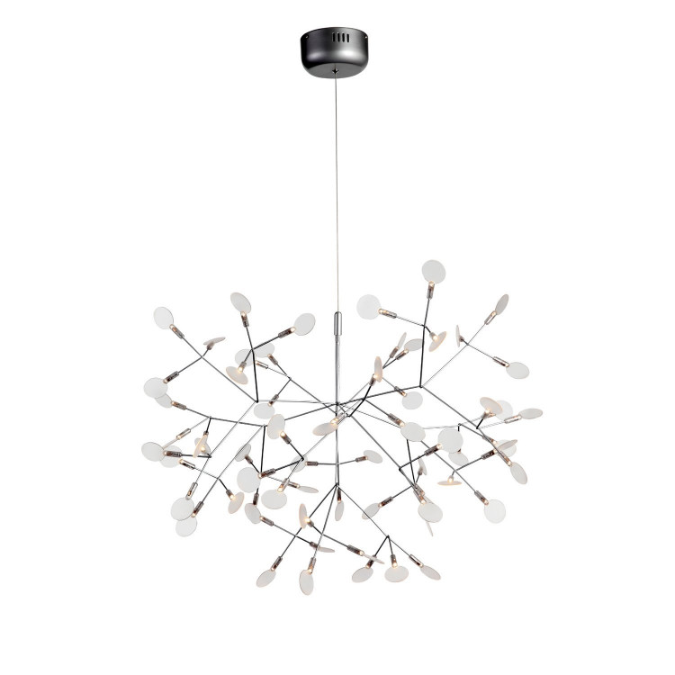 SL379.103.63 Люстра подвесная ST-Luce Серебристый/Белый LED 63*0,5W 3500K