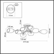 4536/8C MODERNI LN21 098 золото, матовое золото Люстра потолочная E14 8*40W 220V LACIE - 4536/8C MODERNI LN21 098 золото, матовое золото Люстра потолочная E14 8*40W 220V LACIE