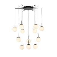 SL395.403.12 Светильник подвесной ST-Luce Черный/Белый LED 12*8W