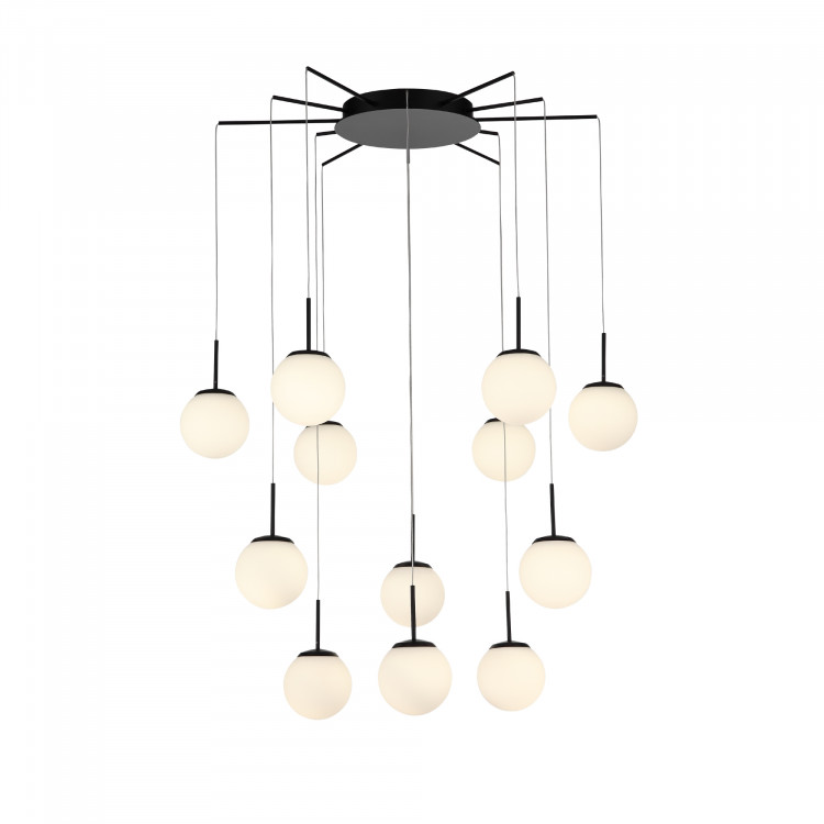 SL395.403.12 Светильник подвесной ST-Luce Черный/Белый LED 12*8W