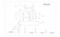 276014207 Венеция 7*40W G9 220 V люстра