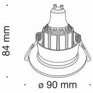 Встраиваемый светильник Technical DL041-01W - Встраиваемый светильник Technical DL041-01W