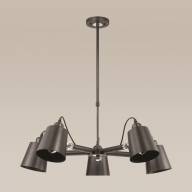 3532/5C LOFTI LN18 206 черный Люстра на штанге телескоп. E27 5*60W 220V NEROPIUS - 3532/5C LOFTI LN18 206 черный Люстра на штанге телескоп. E27 5*60W 220V NEROPIUS