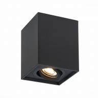 ST109.407.01 Светильник потолочный Мат. черный GU10 1*50W  L100xW100xH123 220V Без ламп - ST109.407.01 Светильник потолочный Мат. черный GU10 1*50W  L100xW100xH123 220V Без ламп