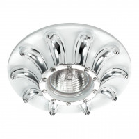 370328 SPOT NT17 257 белый/хром Встраиваемый декоративный светильник GX5.3 50W 12V PATTERN