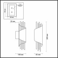 3901/5W L-VISION ODL20 215 золотистый/стекло/металл Настенный светильник LED 4000K 5W 220V MONICA - 3901/5W L-VISION ODL20 215 золотистый/стекло/металл Настенный светильник LED 4000K 5W 220V MONICA