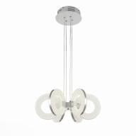 SL903.103.06 Люстра подвесная ST-Luce Белый/Белый, Хром LED 6*11,9W 3000K - SL903.103.06 Люстра подвесная ST-Luce Белый/Белый, Хром LED 6*11,9W 3000K