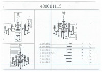 480011115 Аэлита 15*60W E14 220 V люстра