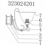 323024201 Аида 1*60W E27 220 V бра - 323024201 Аида 1*60W E27 220 V бра