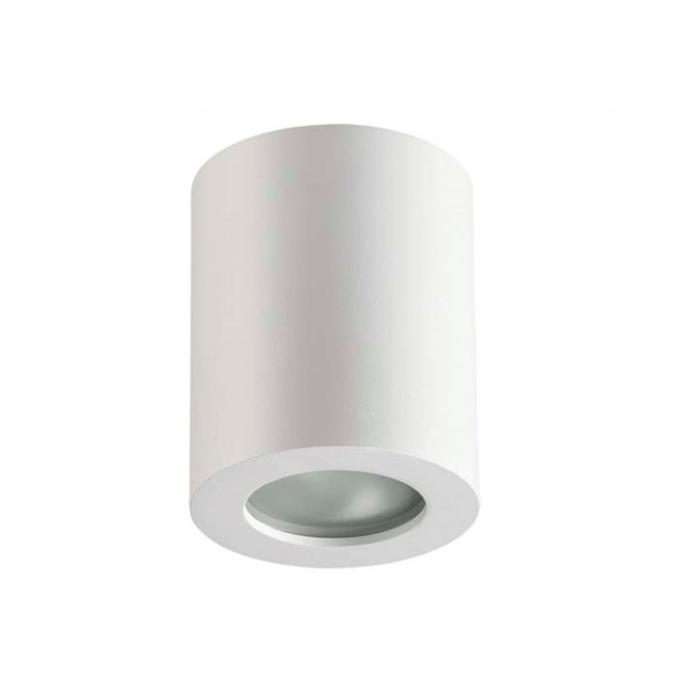 3571/1C HIGHTECH ODL18 249 белый Потолочный накладной светильник IP44 GU10 1*50W 220V AQUANA