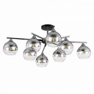 SLE106502-08 Светильник потолочный Черный, Хром/Хром, Прозрачный E27 8*60W - SLE106502-08 Светильник потолочный Черный, Хром/Хром, Прозрачный E27 8*60W