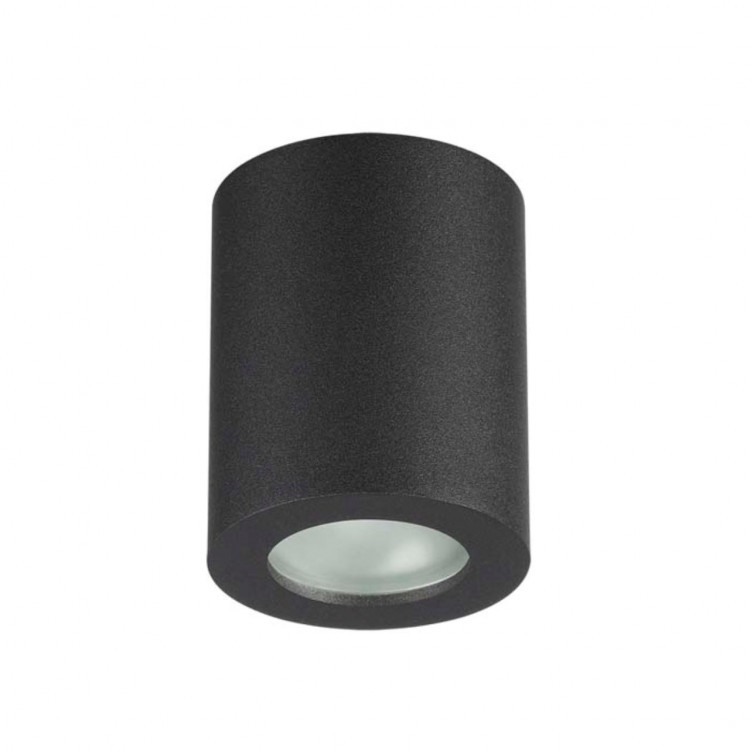 3572/1C HIGHTECH ODL18 249 черный Потолочный накладной светильник IP44 GU10 1*50W 220V AQUANA