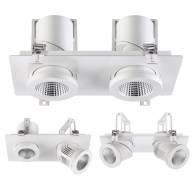 357874 SPOT NT18 091 белый Встраиваемый светильник IP20 LED 3000К 2*25W 220-240V PROMETA - 357874 SPOT NT18 091 белый Встраиваемый светильник IP20 LED 3000К 2*25W 220-240V PROMETA