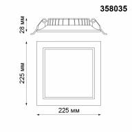 358035 SPOT NT19 272 белый Встраиваемый светильник IP20 LED 4100К 25W 220V LUNA - 358035 SPOT NT19 272 белый Встраиваемый светильник IP20 LED 4100К 25W 220V LUNA