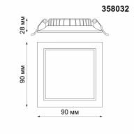 358032 SPOT NT19 272 белый Встраиваемый светильник IP20 LED 4100К 7W 220V LUNA - 358032 SPOT NT19 272 белый Встраиваемый светильник IP20 LED 4100К 7W 220V LUNA