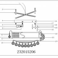 232015206 Жемчуг золото 6*60W Е14 220 V люстра - 232015206 Жемчуг золото 6*60W Е14 220 V люстра