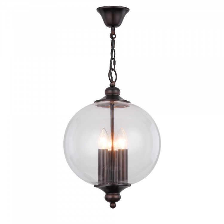 SL362.303.03 Светильник подвесной ST-Luce Коричневый/Прозрачный E14 3*60W
