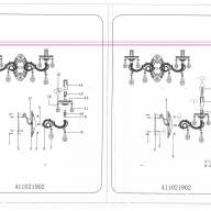 411021902 Паула 2*60W E14 220 V бра - 411021902 Паула 2*60W E14 220 V бра