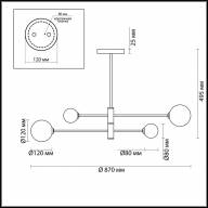 4418/4C MODERNI LN19 073 золотой Люстра на штанге G9 4*40W 220V ESTELLE - 4418/4C MODERNI LN19 073 золотой Люстра на штанге G9 4*40W 220V ESTELLE