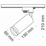 Трековый светильник Technical TR004-1-GU10-CH - Трековый светильник Technical TR004-1-GU10-CH