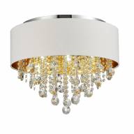SL1350.502.06 Светильник потолочный ST-Luce Хром/Белый, Золотистый, Прозрачный E14 6*40W - SL1350.502.06 Светильник потолочный ST-Luce Хром/Белый, Золотистый, Прозрачный E14 6*40W