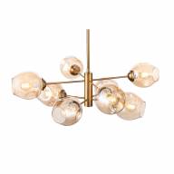 SL1500.203.08 Светильник подвесной ST-Luce Золото/Янтарный E14 8*40W - SL1500.203.08 Светильник подвесной ST-Luce Золото/Янтарный E14 8*40W
