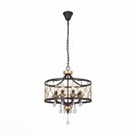 SL789.423.08 Люстра подвесная ST-Luce Темный кофе, Золото/Темный кофе, Золото, Прозрачный E14 8*60W - SL789.423.08 Люстра подвесная ST-Luce Темный кофе, Золото/Темный кофе, Золото, Прозрачный E14 8*60W