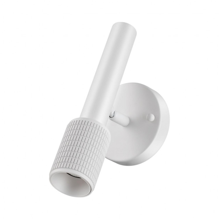 4239/1W HIGHTECH ODL21 233 белый/металл Настенный св-ник выкл на плафоне IP20 LED GU10 max 10W MEHARI