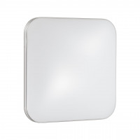3020/EL TAN SN 101 Светильник пластик/белый/хром LED 72Вт 3000-6500K 535х535 IP43 пульт ДУ/ LampSmart LONA