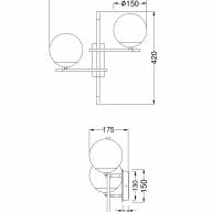 Бра Maytoni MOD050WL-02G - Бра Maytoni MOD050WL-02G