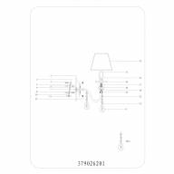 379026201 Федерика02 1*60W E14 220 V бра - 379026201 Федерика02 1*60W E14 220 V бра
