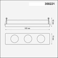 358221 KONST NT19 белый База встраиваемая для модулей с 358225-358232 IP20 OKO - 358221 KONST NT19 белый База встраиваемая для модулей с 358225-358232 IP20 OKO