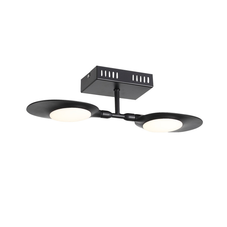 SL824.401.02 Светильник настенно-потолочный ST-Luce Черный/Черный, Белый LED 2*6,5W 4000K