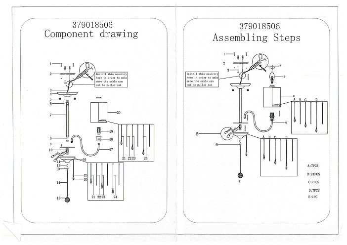 379018506 Федерика 6*60W E14 220 V люстра