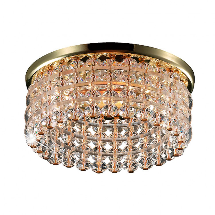 369442 SPOT NT09 260 золото/прозрачный Встраиваемый  светильник GX5.3 50W 12V PEARL ROUND
