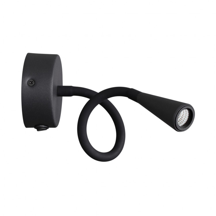 4254/3WL HIGHTECH ODL21 271 черн/металл Настен.светильник выкл на базе IP20 LED 3W 263Лм 3000K ODDS