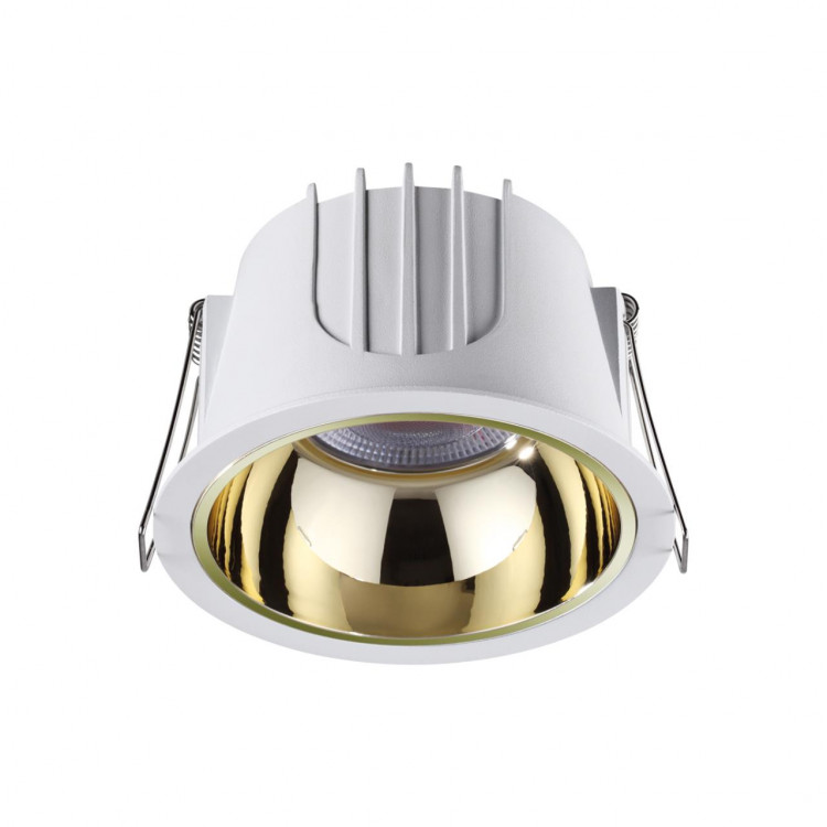 358696 SPOT NT21 251 белый/золото Светильник встраиваемый светодиодный IP20 LED 4000К 20W 100-265V KNOF