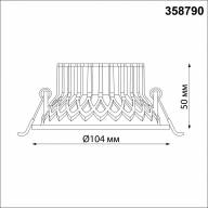 358790 SPOT NT21 244 черный Светильник встраиваемый светодиодный IP20 LED 15W 4000K 1600Лм 110-265V BIND - 358790 SPOT NT21 244 черный Светильник встраиваемый светодиодный IP20 LED 15W 4000K 1600Лм 110-265V BIND