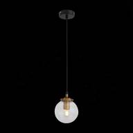 SL234.403.01 Подвес ST-Luce Черный, Золото/Прозрачный E27 1*40W - SL234.403.01 Подвес ST-Luce Черный, Золото/Прозрачный E27 1*40W