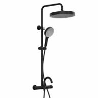 Высокая душевая система Elghansa 6747157-2X-Black с термостатом. Цвет Черный - Высокая душевая система Elghansa 6747157-2X-Black с термостатом. Цвет Черный