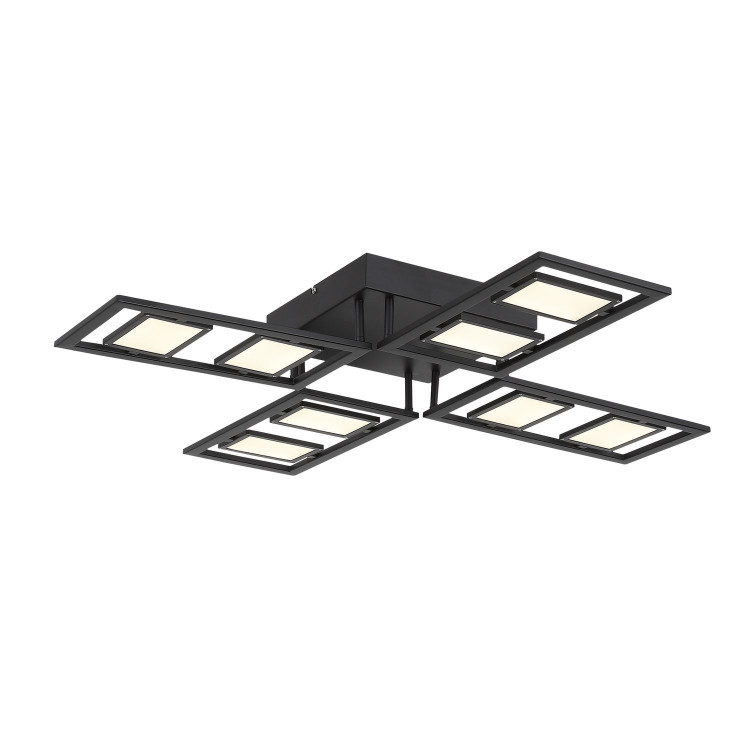 SL842.402.08 Светильник потолочный ST-Luce Черный анодированный/Белый LED 8*8W 4000K