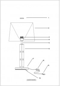 250038901 Уют 1*60W Е27 220 V наст. лампа