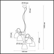 3734/5 MODERNI LN19 104 белый Люстра E27 5*60W 220V KIZZY - 3734/5 MODERNI LN19 104 белый Люстра E27 5*60W 220V KIZZY