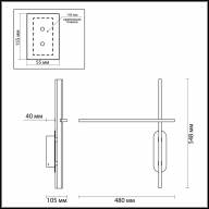 3890/20WL L-VISION ODL20 147 черный/металл Настенный светильник LED 3000K 20W 220V RUDY - 3890/20WL L-VISION ODL20 147 черный/металл Настенный светильник LED 3000K 20W 220V RUDY