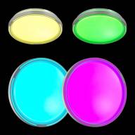3028/DL COLOR SN 019 Светильник пластик/белый LED 48Вт 3000-6500K D390 IP43 пульт ДУ/RGB/LampSmart SLOT - 3028/DL COLOR SN 019 Светильник пластик/белый LED 48Вт 3000-6500K D390 IP43 пульт ДУ/RGB/LampSmart SLOT