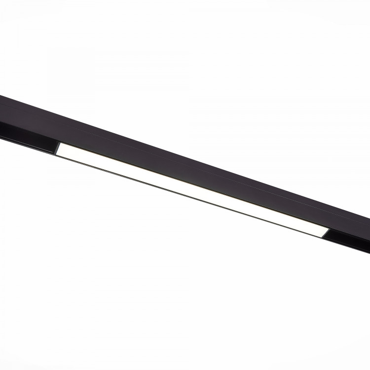 ST360.436.12 Магнитный трековый светильник Черный LED 1*12W 3000K 780Lm Ra>80 120 IP20 L406xW22xH44 48V