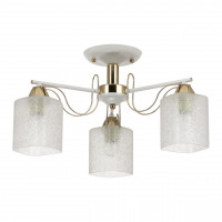 3508/3C COMFI LN18 217 белый, золотая патина Люстра потолочная E27 3*60W 220V OPICUS