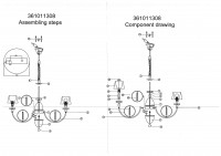 361011308 Каталина 8*40W E14 220V люстра